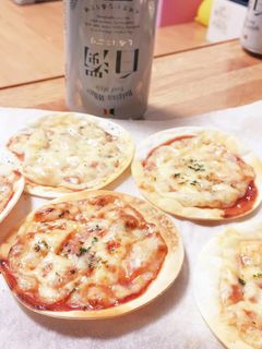 ズボラ✻餃子の皮ピザ-レシピのメイン写真