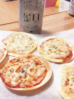 ズボラ✻餃子の皮ピザ-レシピのメイン写真