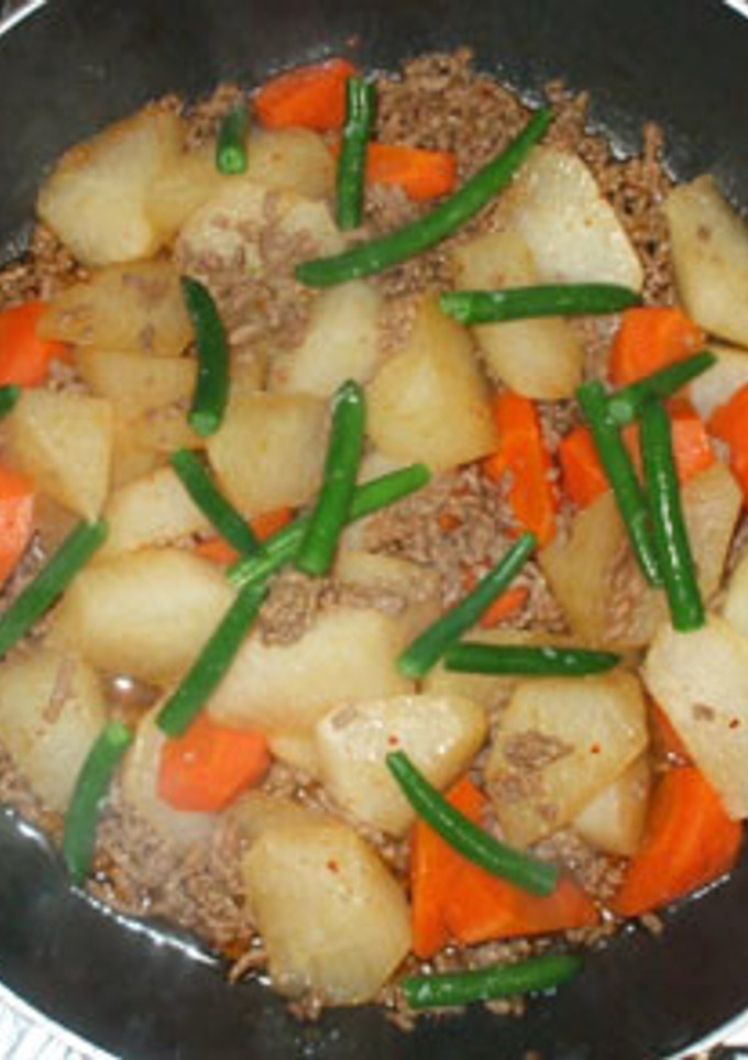 ひき肉と大根のキムチ煮物♪簡単キムチの素-レシピのメイン写真
