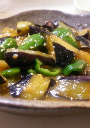 茄子とピーマンの甘味噌炒め-レシピのメイン写真