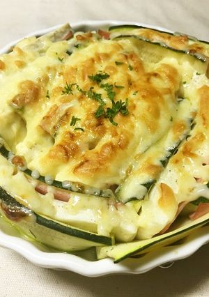 ズッキーニとはんぺんのチーズ焼き-レシピのメイン写真