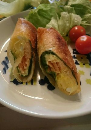 鮭と卵ポテト春巻き-レシピのメイン写真