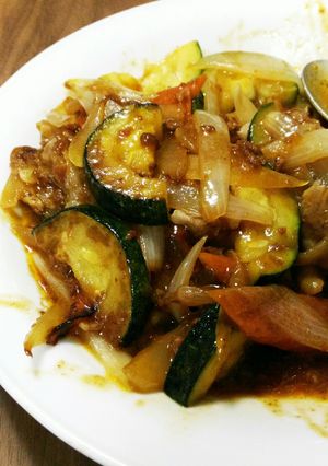 丸美屋で簡単！麻婆ズッキーニ-レシピのメイン写真