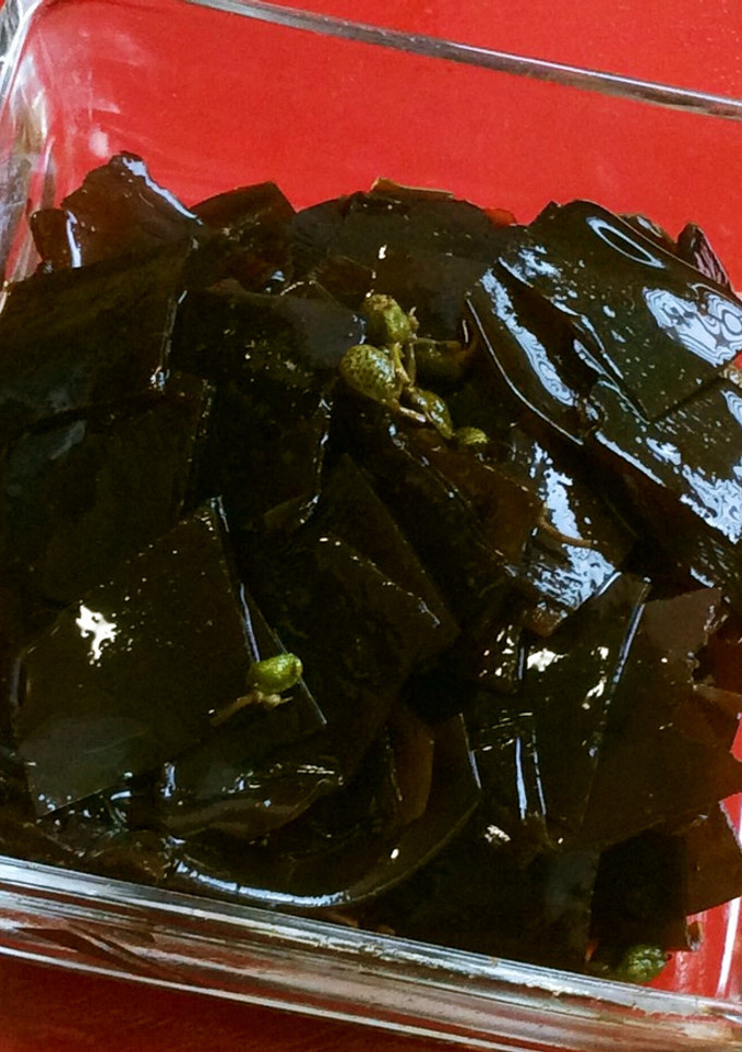 だしを取った後で山椒佃煮昆布。-レシピのメイン写真