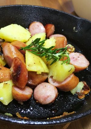 超簡単！スキレットでジャーマンポテト風-レシピのメイン写真