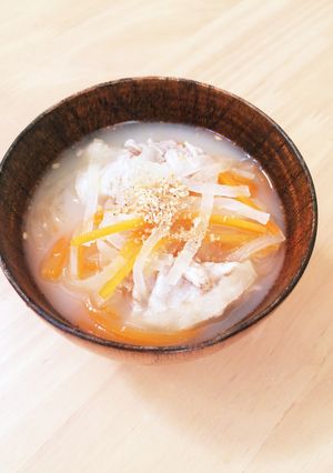 大根と人参のお味噌汁-レシピのメイン写真