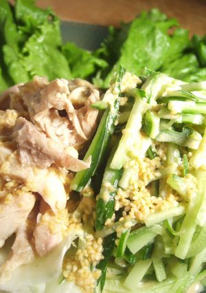 味噌マヨで☆なんちゃって棒々鶏-レシピのメイン写真
