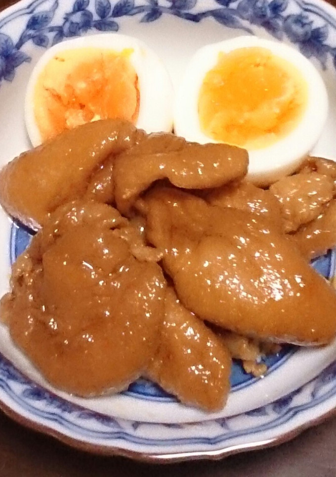 胃に重くない♪鶏皮の煮込み。-レシピのメイン写真