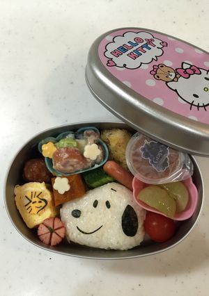 キャラ弁 スヌーピー-レシピのメイン写真