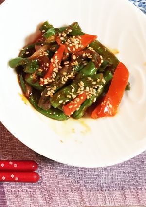 インゲンの韓国風炒め-レシピのメイン写真