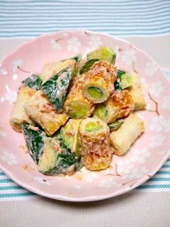 簡単!胡瓜竹輪の梅マヨ和え-レシピのメイン写真