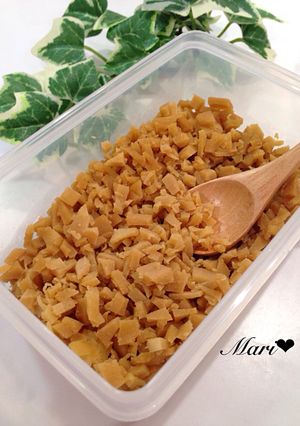 【節約・簡単・痩身】高野豆腐の甘辛そぼろ-レシピのメイン写真