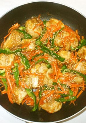 鶏むね肉と香味野菜のやわらか簡単照り焼き-レシピのメイン写真