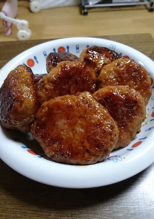 豚挽き肉で簡単豆腐つくねorハンバーグ♪-レシピのメイン写真