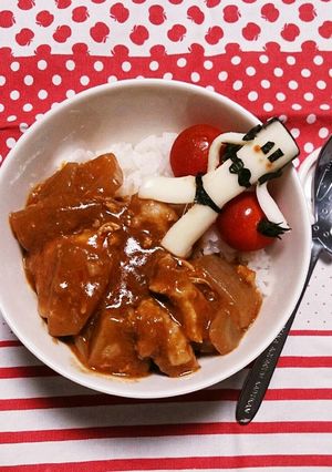 さけるチーズで、美女とカレー-レシピのメイン写真