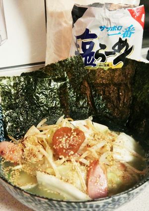 海苔＆梅で和味　塩ラーメン-レシピのメイン写真