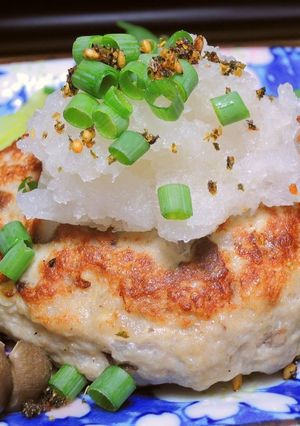簡単ヘルシー お豆腐入りおろしハンバーグ-レシピのメイン写真