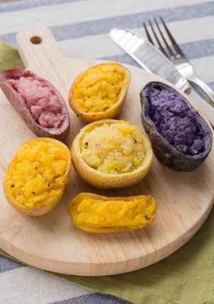 鎌倉野菜でカラフルベイクドポテト-レシピのメイン写真