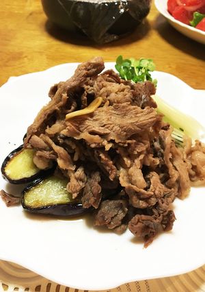 茄子の牛肉スタミナのせ-レシピのメイン写真