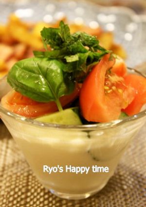 「豆乳と食べるおぼろ豆腐」を使ったパフェ-レシピのメイン写真