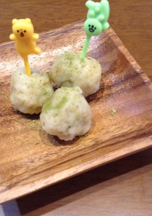 冷ご飯で！玄米茶だんご-レシピのメイン写真