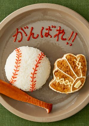 鶏のつみれグローブの野球プレート-レシピのメイン写真