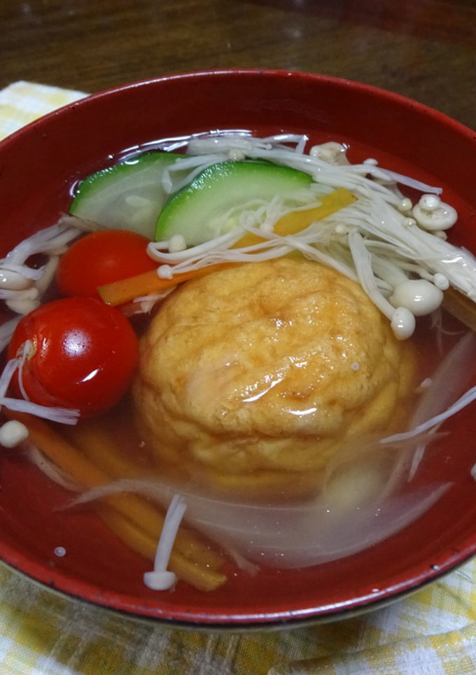 夏野菜の和風スープ-レシピのメイン写真