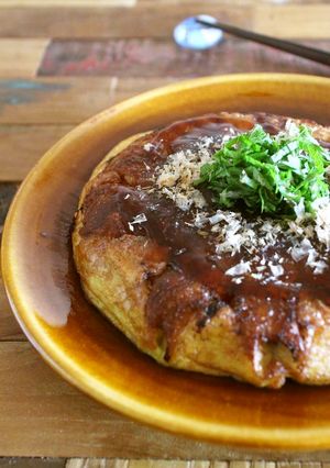 餃子と長芋のお好み焼き-レシピのメイン写真