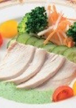 チキンの柔らか蒸し　ディップ-レシピのメイン写真