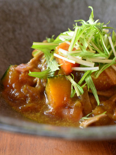 和風カレースープのそばパスタ-レシピのメイン写真