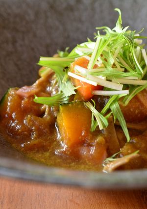 和風カレースープのそばパスタ-レシピのメイン写真