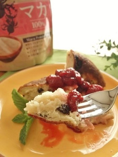 マカおからパンケーキ ジャムソースがけ-レシピのメイン写真