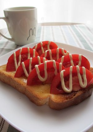 トマトのっけトースト-レシピのメイン写真