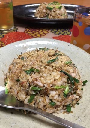 夏休みランチに！梅じゃこ炒飯-レシピのメイン写真