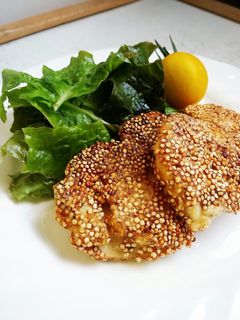 鶏胸肉の*キヌアでピカタ-レシピのメイン写真