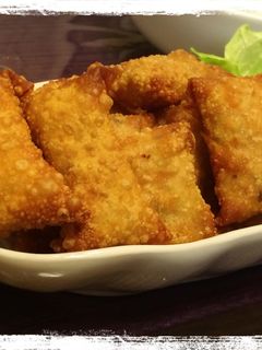 ワンタンの皮で変わり種ミニ春巻き-レシピのメイン写真