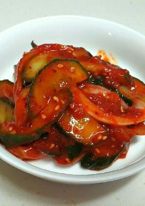 韓国常備おかずキュウリの和え物오이 무침-レシピのメイン写真