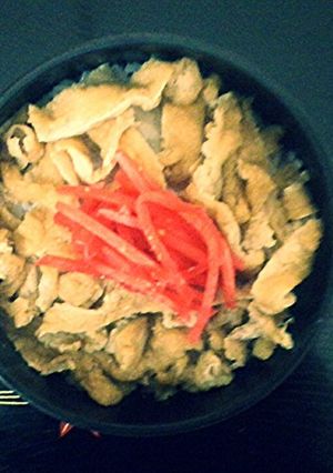 節約します大阪で、一番安い狐丼、き丼-レシピのメイン写真