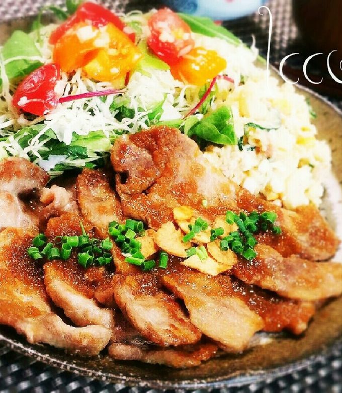 ガツンとスタミナ♪豚肉のにんにく生姜焼き-レシピのメイン写真