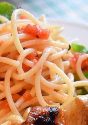 バジルが香るトマトの冷製パスタ-レシピのメイン写真