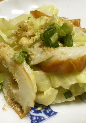 和えるだけ！キャベツとちくわの和え物-レシピのメイン写真