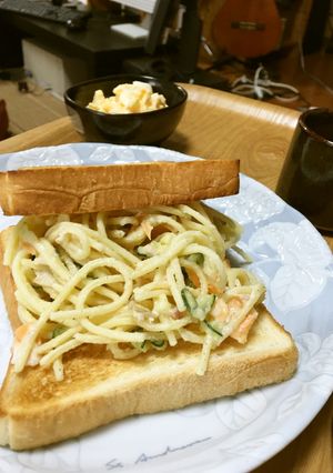 超簡単。マックに行く前にパスタサラダパン-レシピのメイン写真