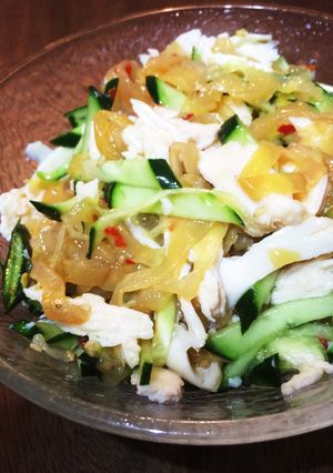簡単混ぜるだけ!サラダチキンの中華サラダ-レシピのメイン写真