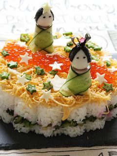 七夕ちらし寿司ケーキ-レシピのメイン写真