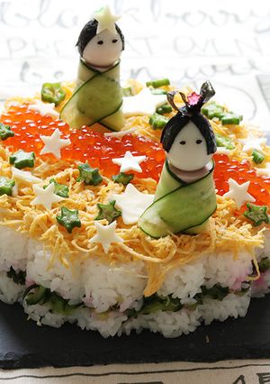 七夕ちらし寿司ケーキ-レシピのメイン写真