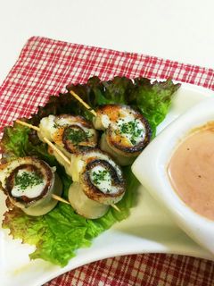 ちくわとチーズくるくる巻き-レシピのメイン写真