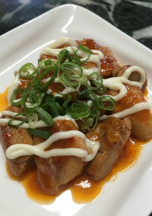 簡単♪鶏肉のプチピリ辛ケチャップ焼き♪-レシピのメイン写真