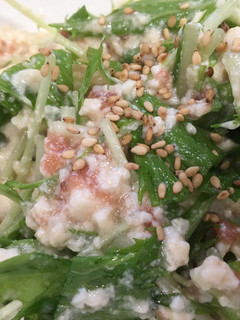 水菜と豆腐のさっぱり梅サラダ-レシピのメイン写真