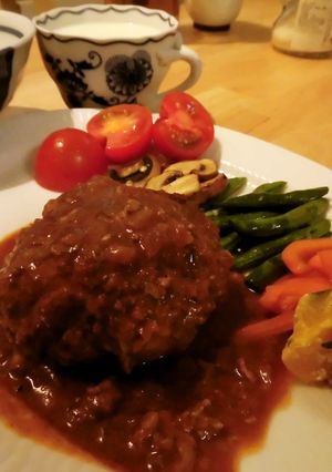ジューシー☆煮込みハンバーグ-レシピのメイン写真