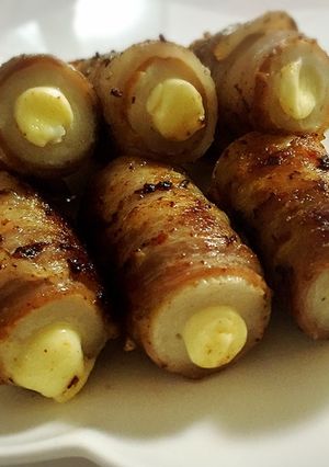 簡単おつまみ♡ちくわチーズ肉巻き-レシピのメイン写真